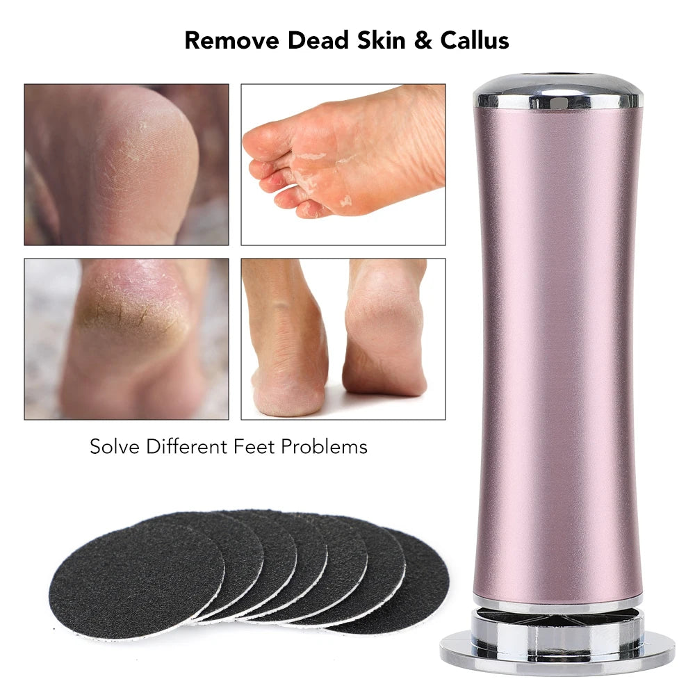 HeelBliss Pro electric callus remover - sanding heads detail